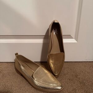 Gold Loafers for Women